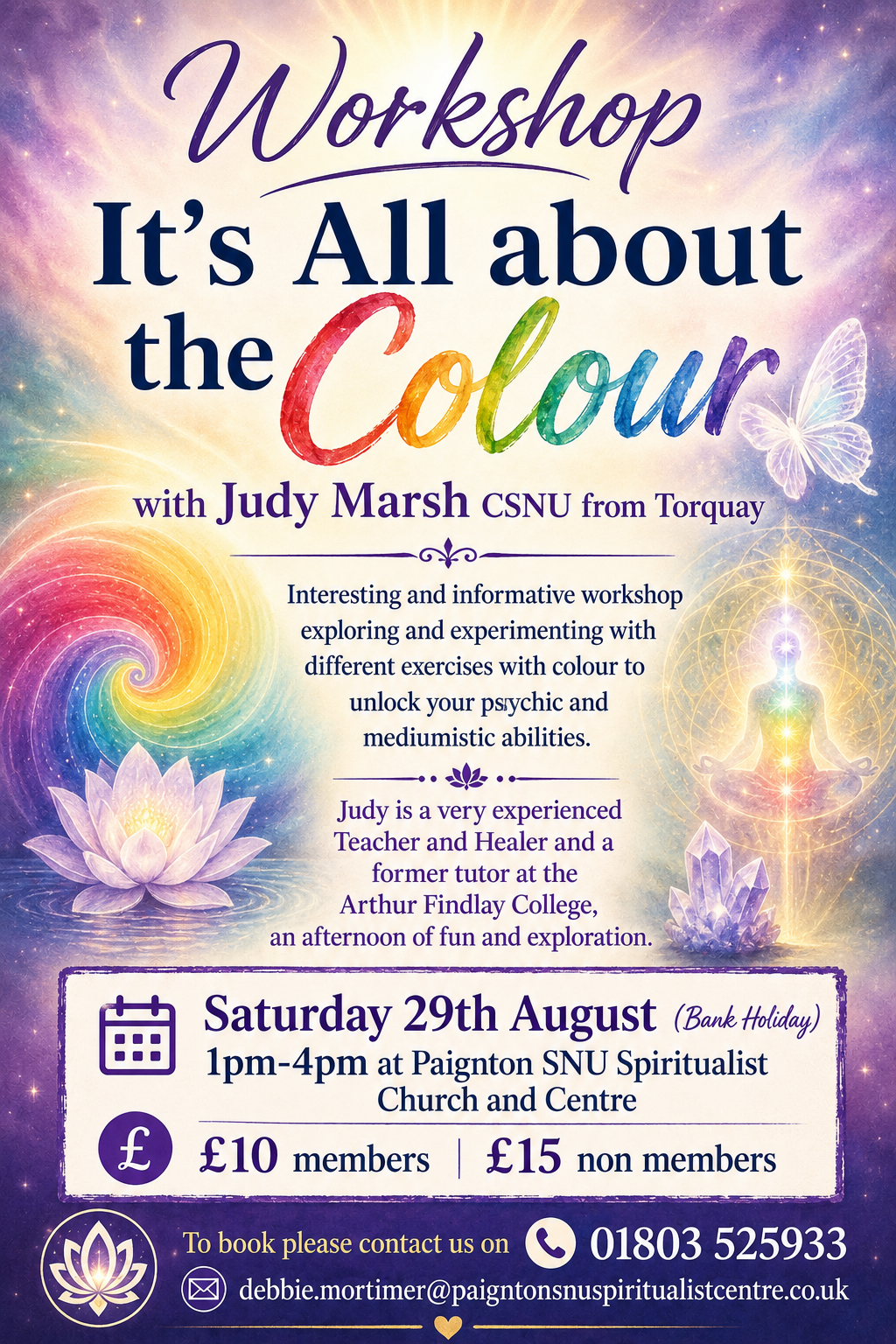 Workshop It’s All About the Colour with Judy Marsh CSNU from Torquay